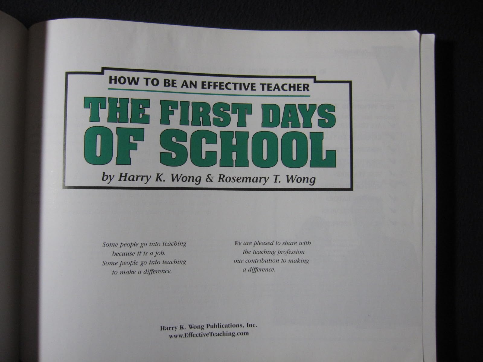The First Days Of School: How To Be An Effective Teacher (Book and CD) 3rd Edition
