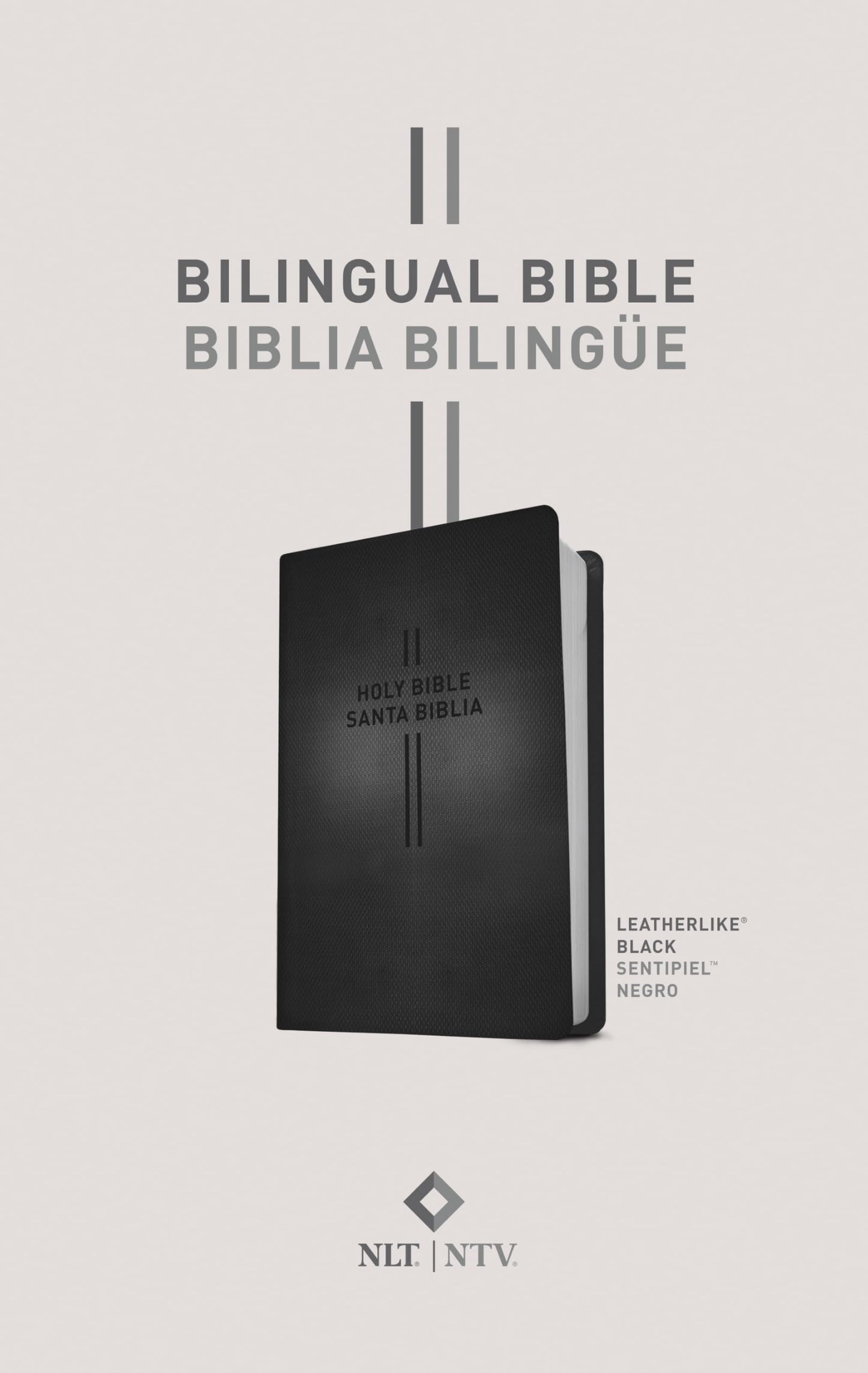 Bilingual Bible / Biblia bilinge NLT/NTV (LeatherLike, Black)