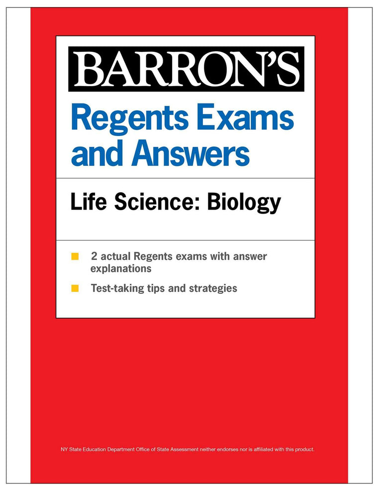 Regents Exams and Answers: Life Science: Biology, 1st Edition (Barron's New York Regents)