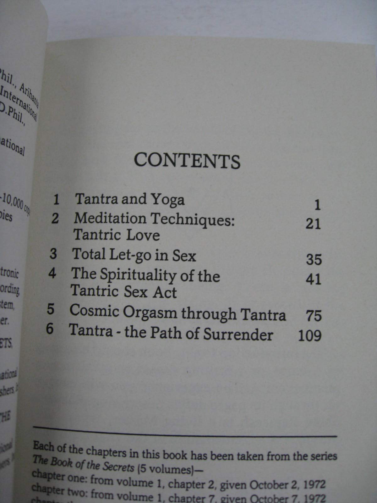 Tantra spirituality & sex