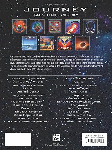 Journey - Piano Sheet Music Anthology: Piano/ Vocal/ Guitar