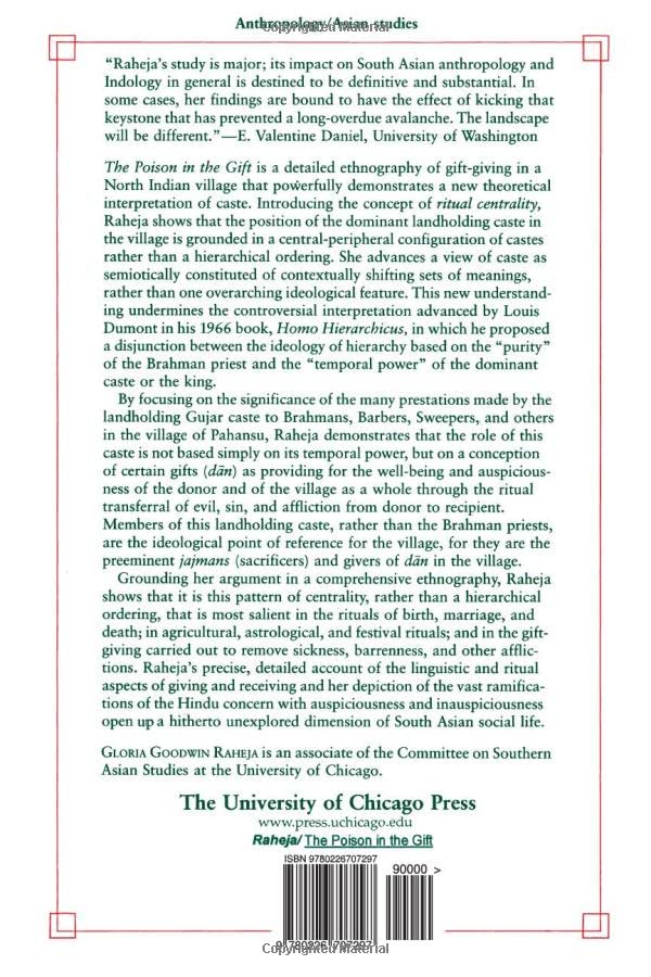 The Poison in the Gift: Ritual, Prestation and the Dominant Caste in a North Indian Village