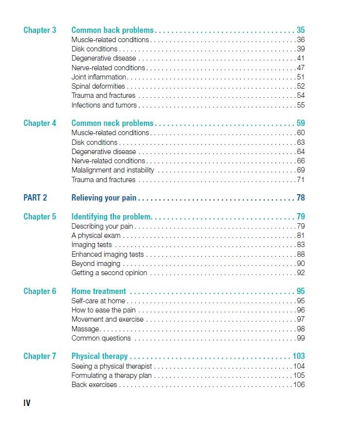 Back and Neck Health: Mayo Clinic guide to treating and preventing back and neck pain