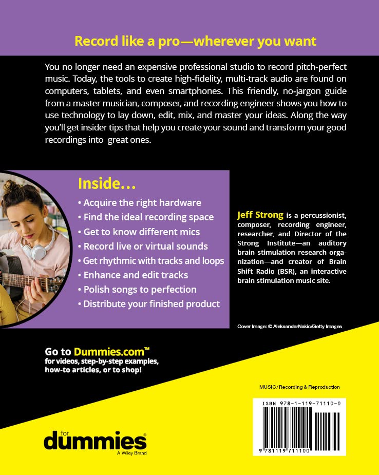 Home Recording For Dummies