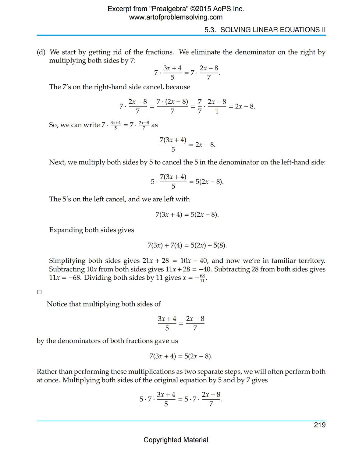 Art of Problem Solving Series Prealgebra 2 Books Set (Textbook and Solutions Manual) by Richard Rusczyk, David Patrick and Ravi Boppana