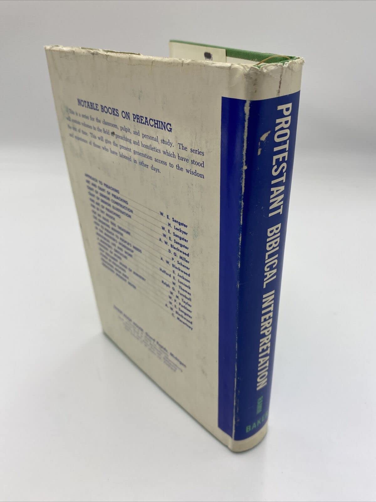 Protestant Biblical Interpretation; A Textbook of Hermeneutics