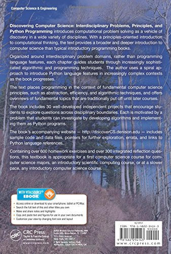 Discovering Computer Science: Interdisciplinary Problems, Principles, and Python Programming (Chapman & Hall/CRC Textbooks in Computing)