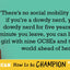 How to be Champion: My Autobiography