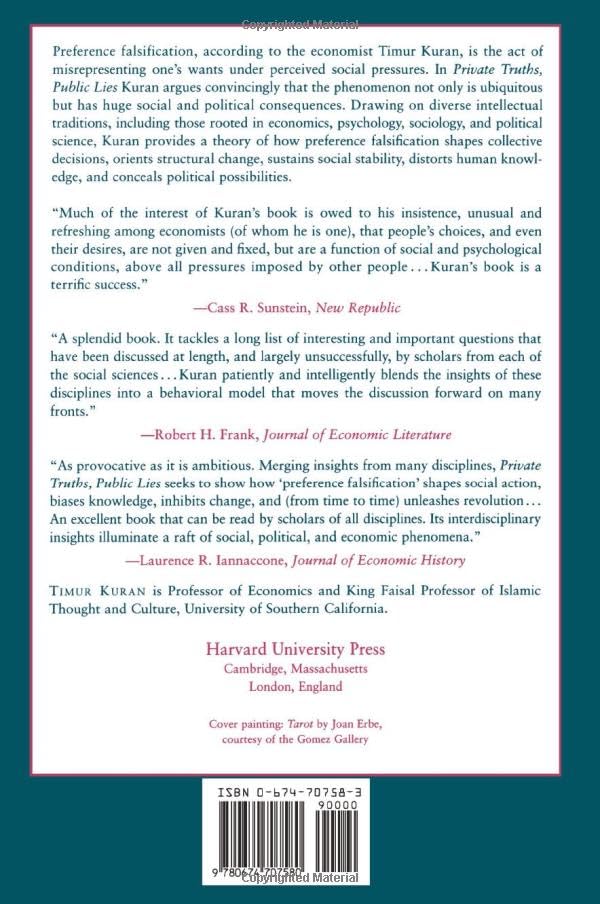 Private Truths, Public Lies: The Social Consequences of Preference Falsification