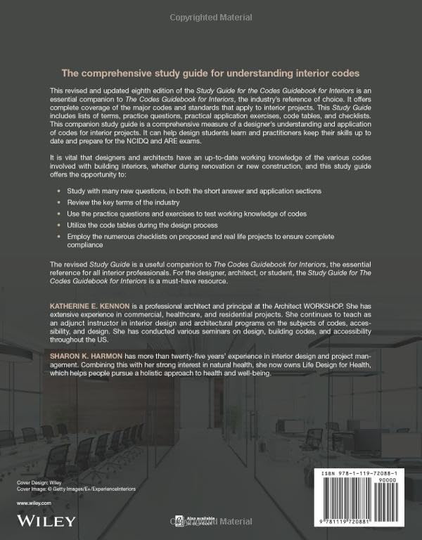 Study Guide for The Codes Guidebook for Interiors, 8th Edition