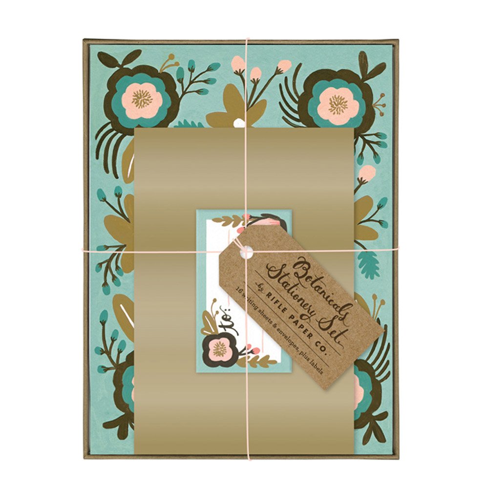 Botanicals Stationery Collection (Rifle Paper Co. Stationery Gift Set, Flower Themed Paper and Envelopes)