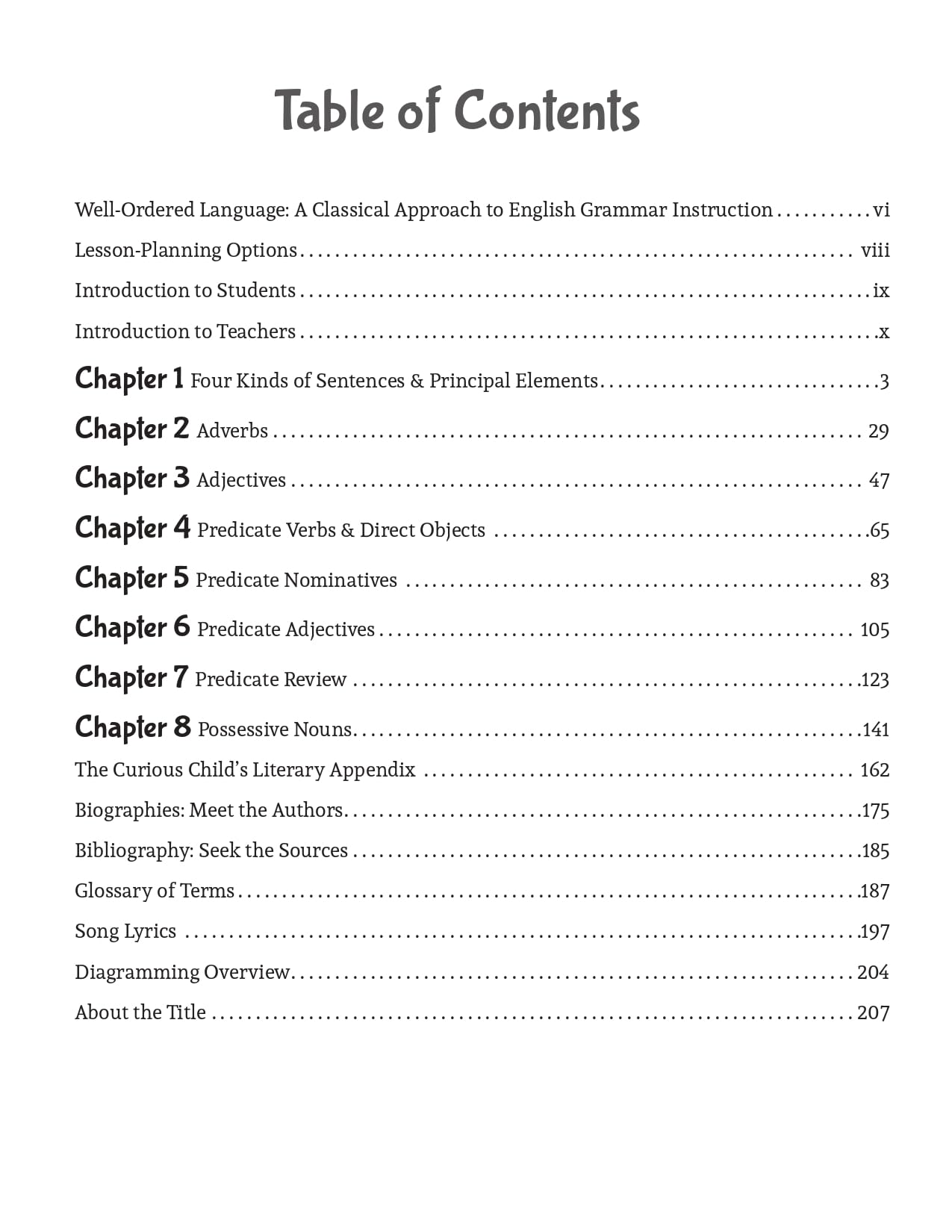 Well-Ordered Language Level 2A Teacher's Edition