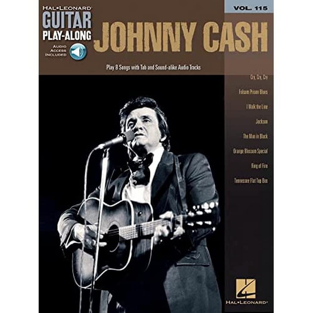 Johnny Cash Guitar Play-Along Volume 115 - Book/Online Audio (Guitar Play-along, 115)