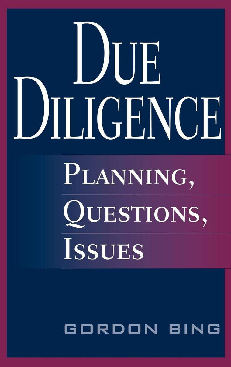 Due Diligence: Planning, Questions, Issues