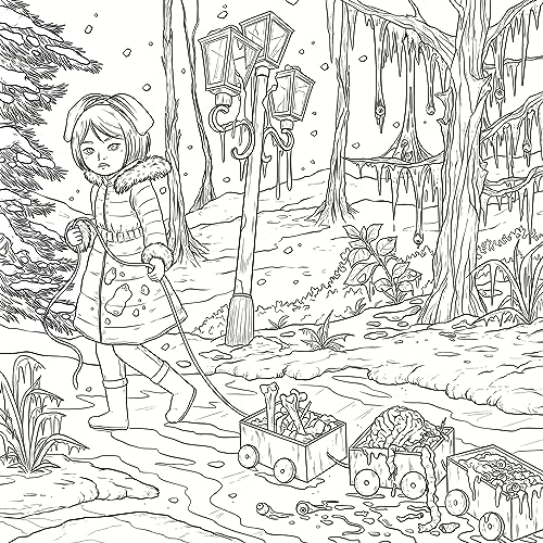 Mythogoria: Frozen Nightmares: A Chilling Horror Coloring Book