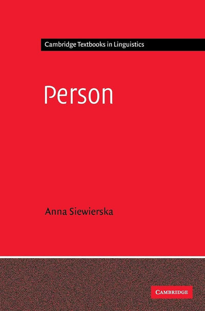 Person (Cambridge Textbooks in Linguistics)