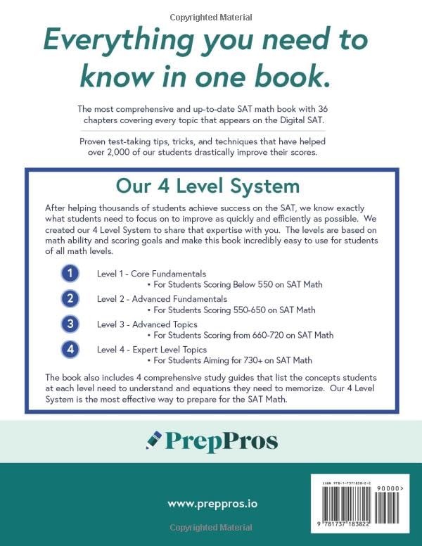 PrepPros: The Complete Guide To Digital SAT Math: The Best SAT Math Book For Students Seeking A Perfect Score