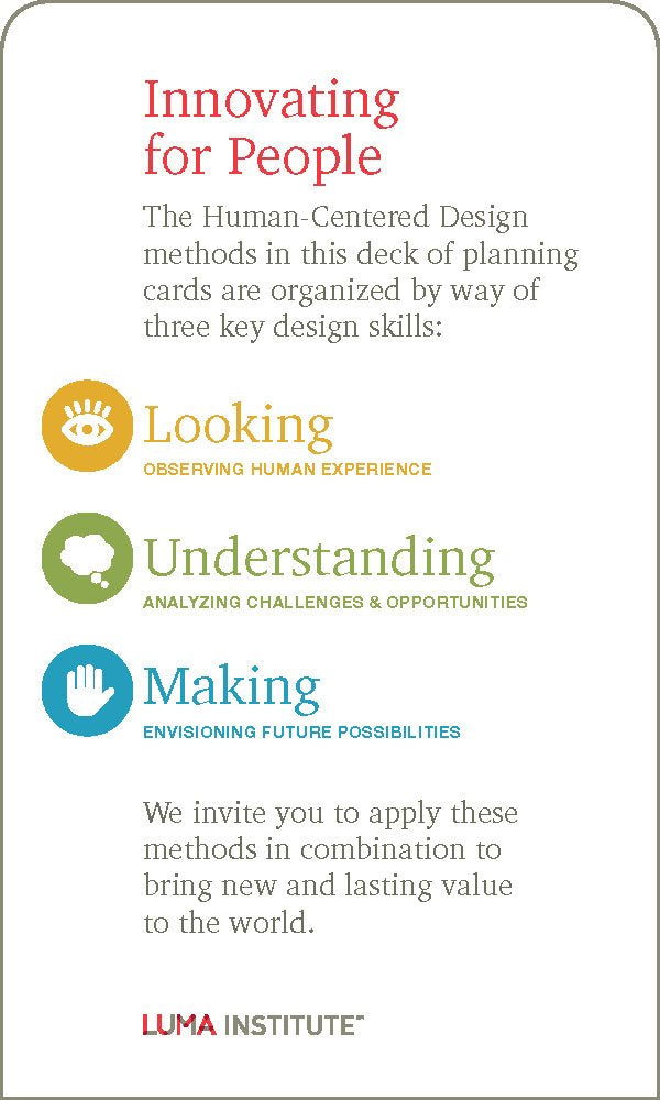 Innovating for People: Human-Centered Design Planning Cards