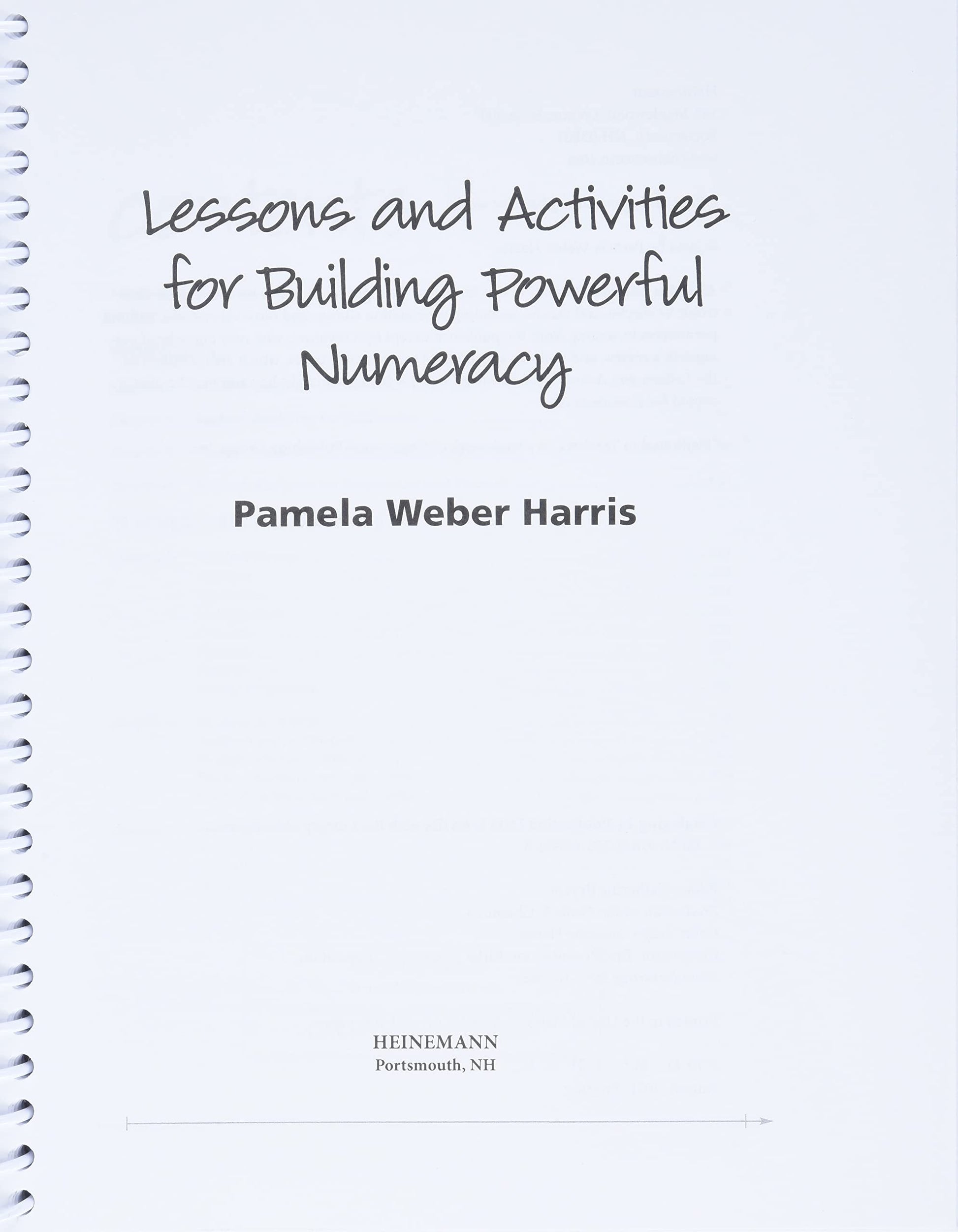 Lessons and Activities for Building Powerful Numeracy