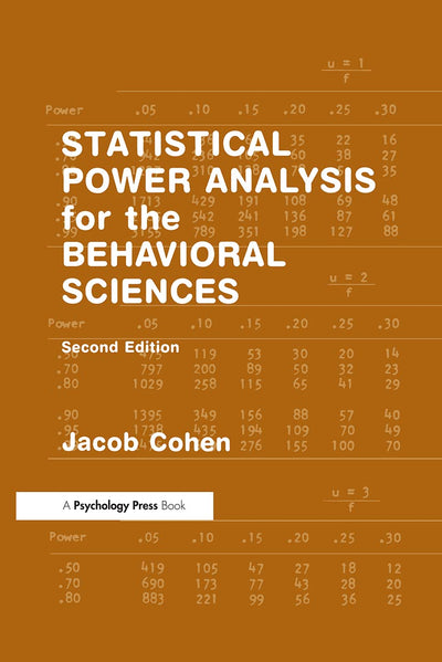 Statistical Power Analysis for the Behavioral Sciences (2nd