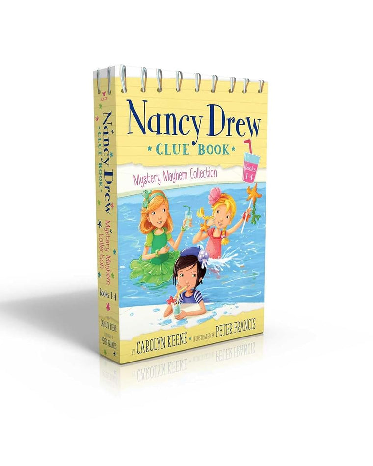 Nancy Drew Clue Book Mystery Mayhem Collection Books 1-4 (Boxed Set): Pool Party Puzzler; Last Lemonade Standing; A Star Witness; Big Top Flop
