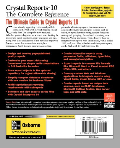 Crystal Reports 10: The Complete Reference