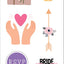 Wedding Sticker Set (Over 65 stickers!) (Sticker Sheets)
