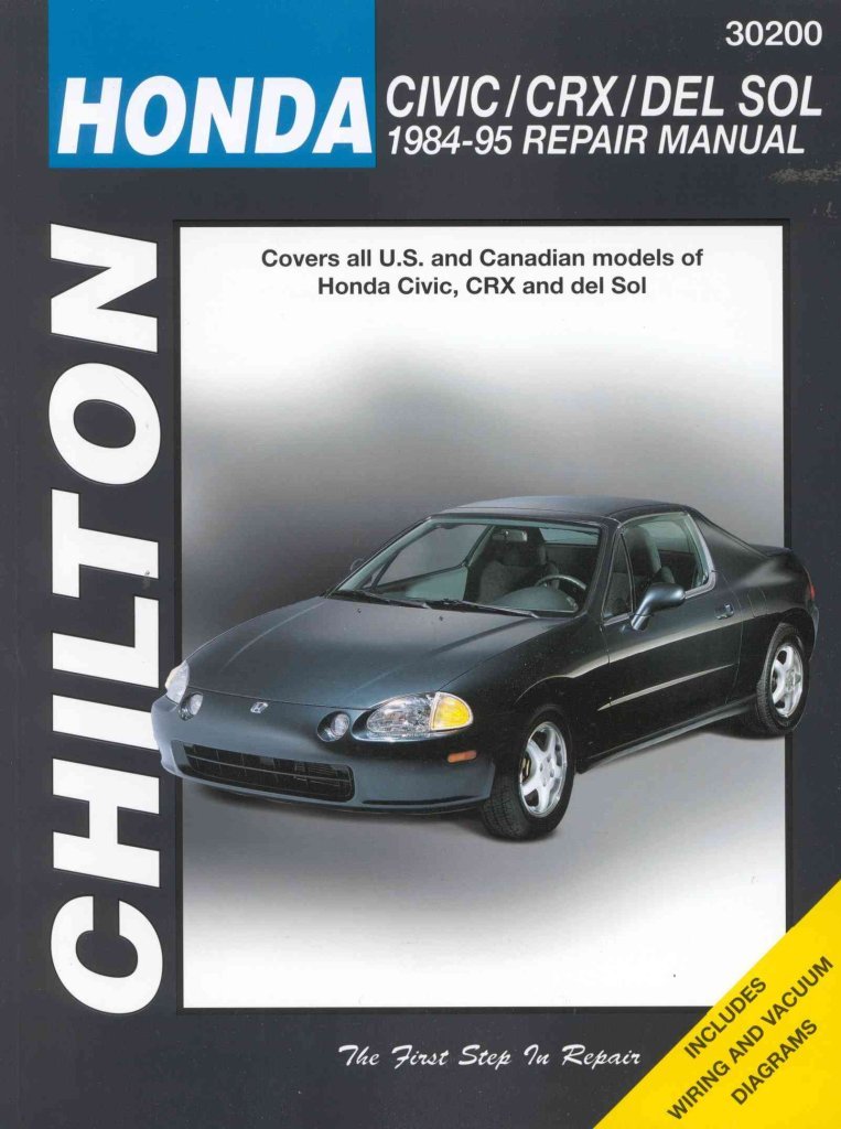 Honda Civic, CRX, and Del Sol, 1984-95 Repair Manual (Chilton Automotive Books)