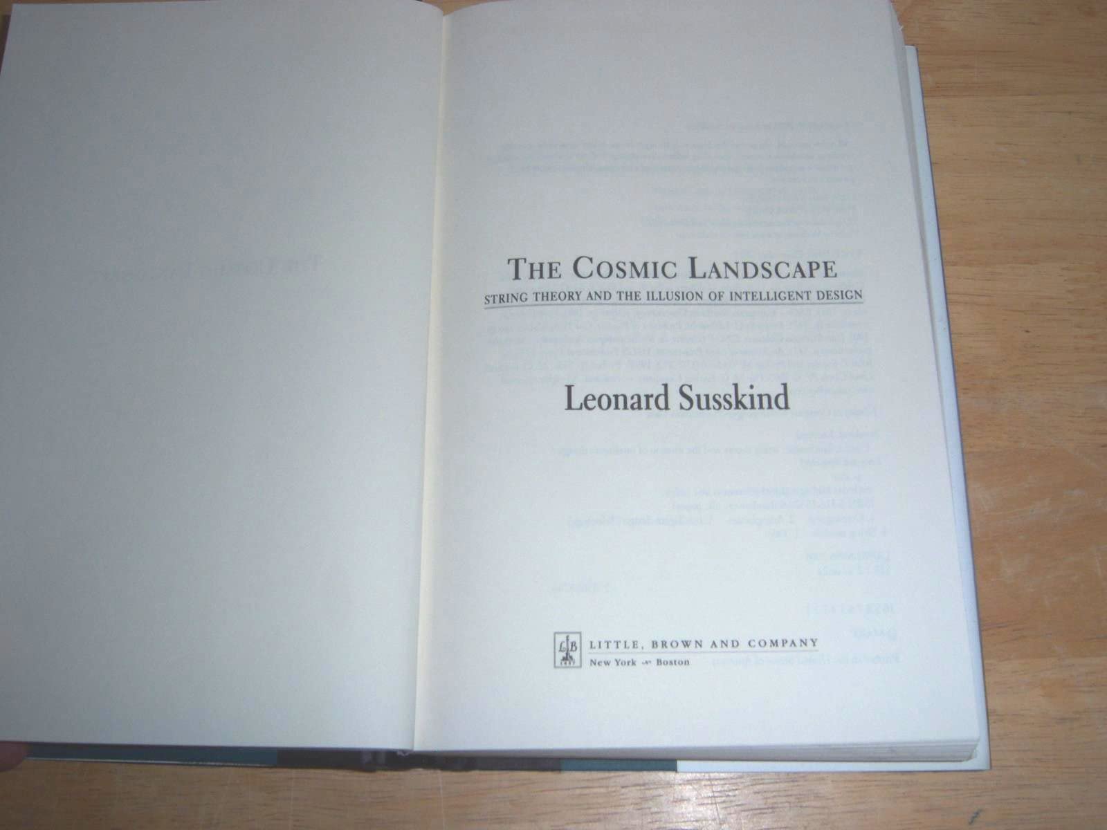 The Cosmic Landscape: String Theory and the Illusion of Intelligent Design