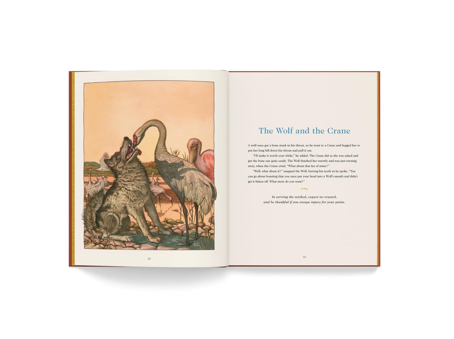 Aesops Fables: The Collectible Leather Edition: The Classic Edition by acclaimed illustrator, Charles Santore (Charles Santore Children's Classics)