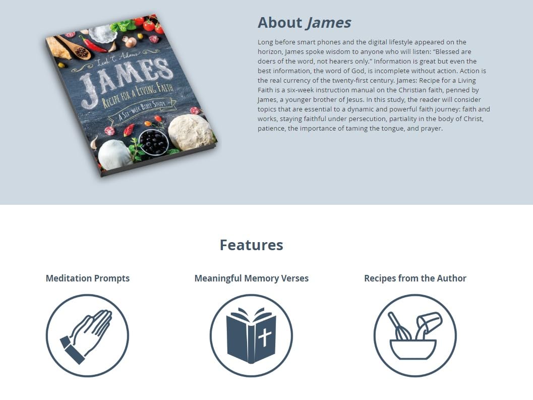 James: Recipe for a Living Faith - A Six-Week Bible Study