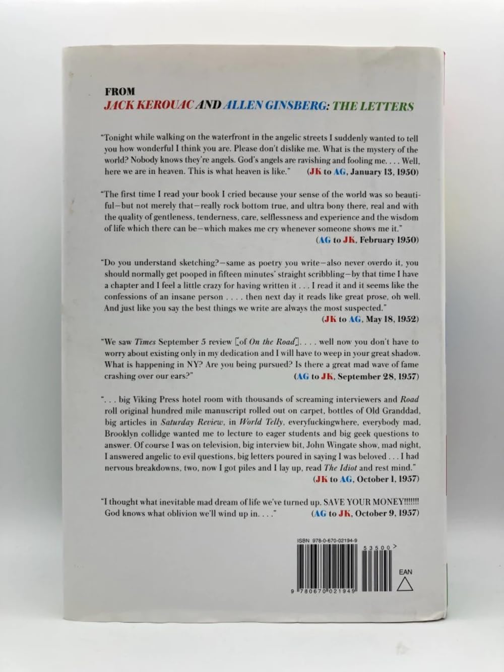 Jack Kerouac and Allen Ginsberg: The Letters by Jack Kerouac