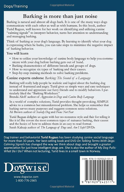 Barking: The Sound of the Language (Dogwise Training Manual)