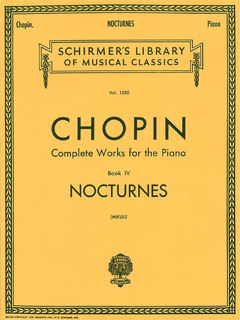 Nocturnes: Schirmer Library of Classics Volume 1550 Piano Solo