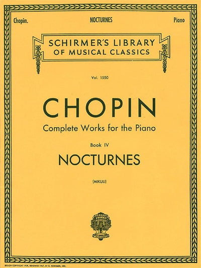 Nocturnes: Schirmer Library of Classics Volume 1550 Piano Solo