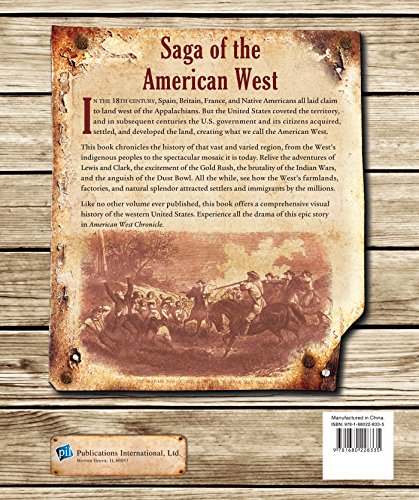 American West Chronicle — back cover