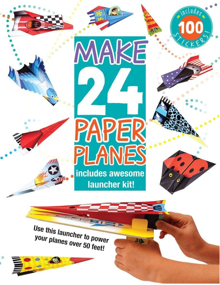 Make 24 Paper Planes: Includes Awesome Launcher Kit! by Moer