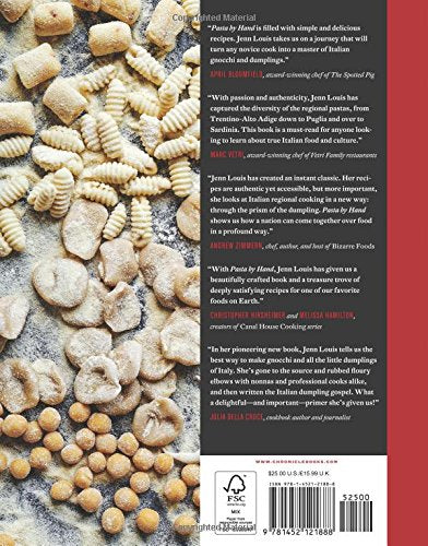 Pasta by Hand: A Collection of Italy's Regional Hand-Shaped Pasta — back cover