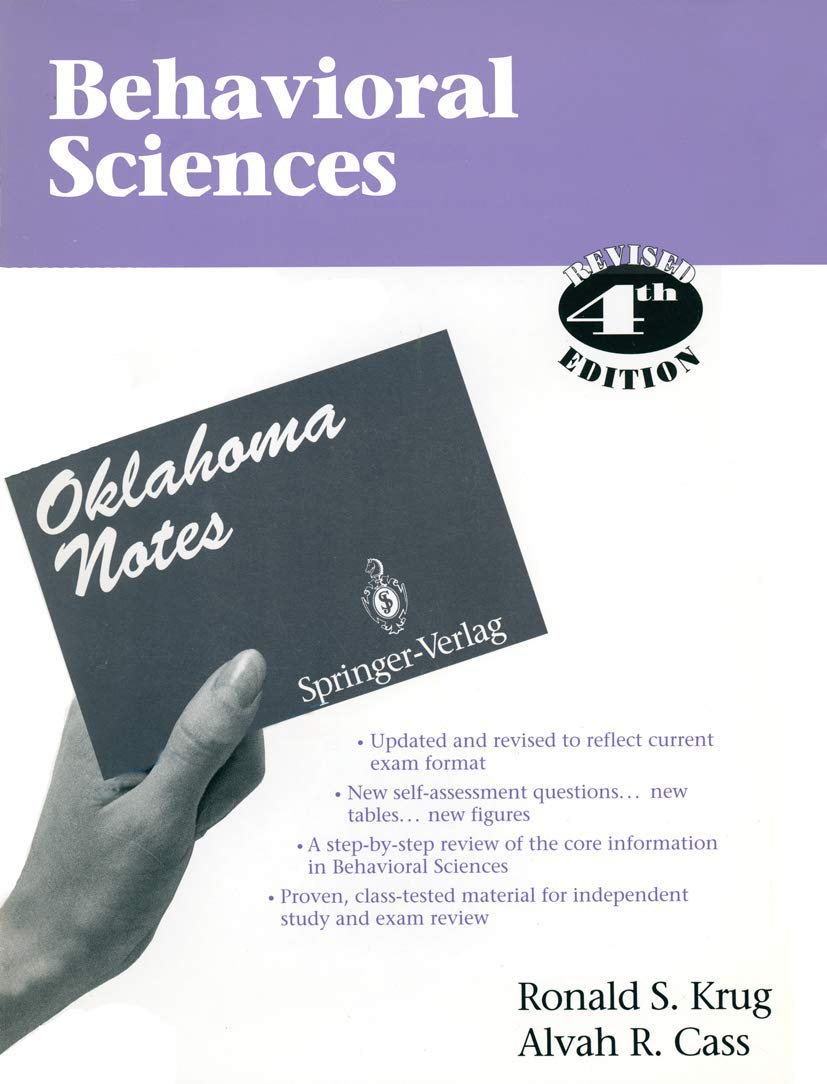 Behavioral Sciences (Oklahoma Notes)