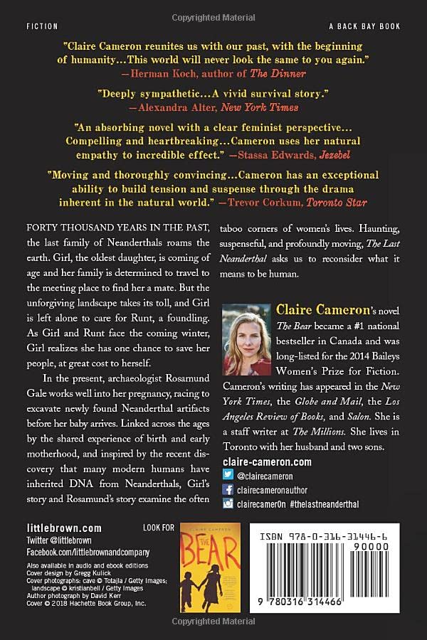 Last Neanderthal — back cover