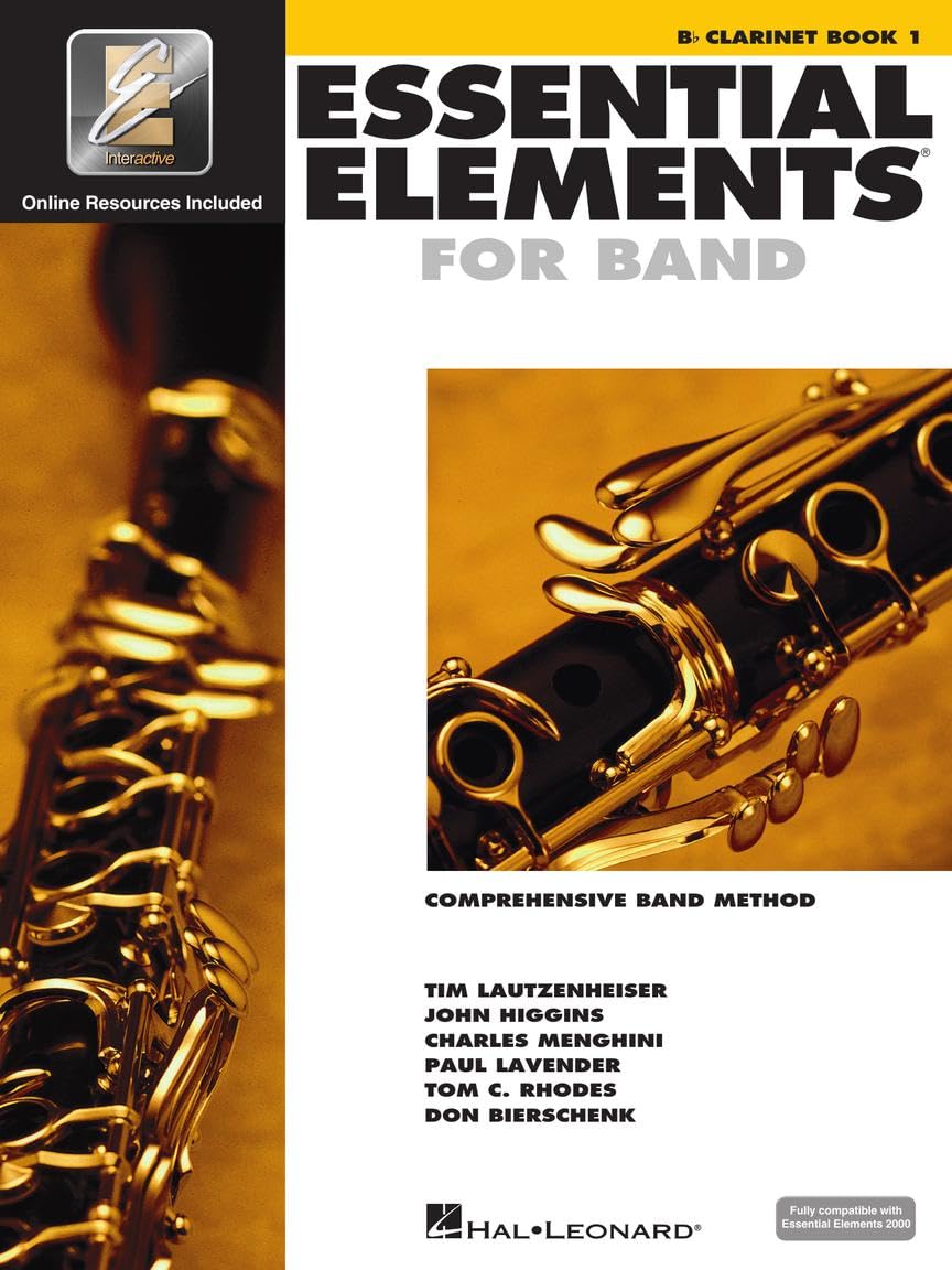 Essential Elements for Band - Bb Clarinet Book 1 with EEi Online Resources  Clarinet Method Book and Sheet Music for Students and Teachers  Band Method Songbook - Newer 2025 Edition Available