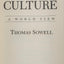 Race And Culture: A World View by Sowell, Thomas