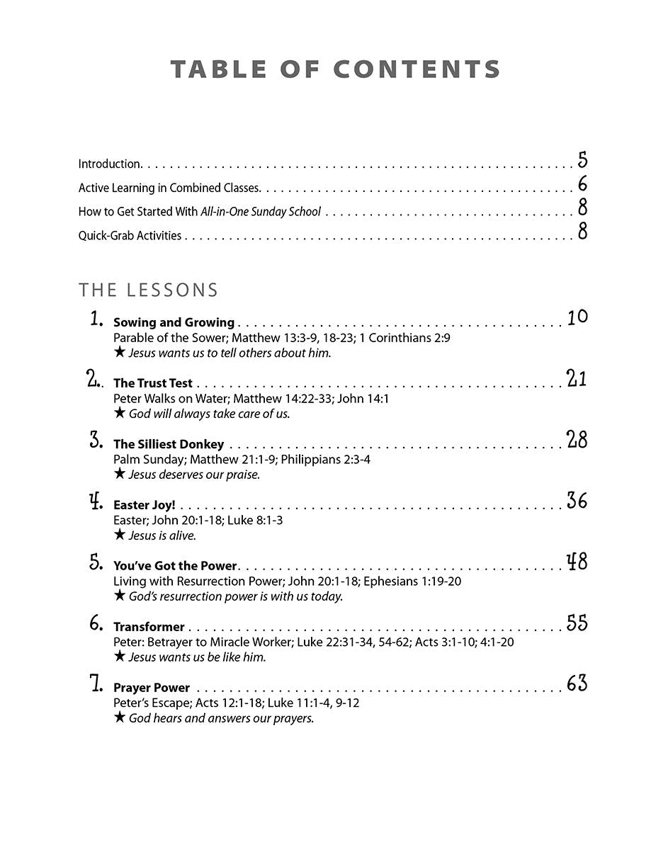 All-in-One Sunday School for Ages 4-12 (Volume 3)