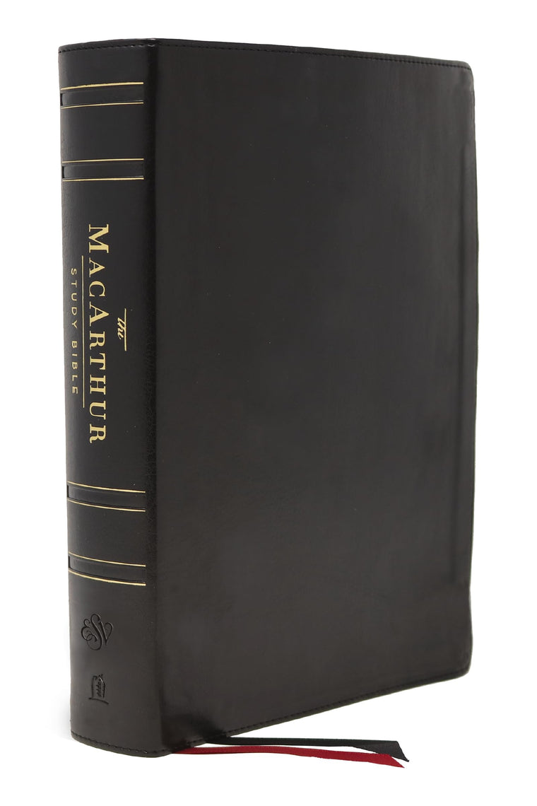 ESV, MacArthur Study Bible, Black Genuine Leather, Thumb Indexed: Unleashing God's Truth One Verse at a Time (Holy Bible, English Standard Version)