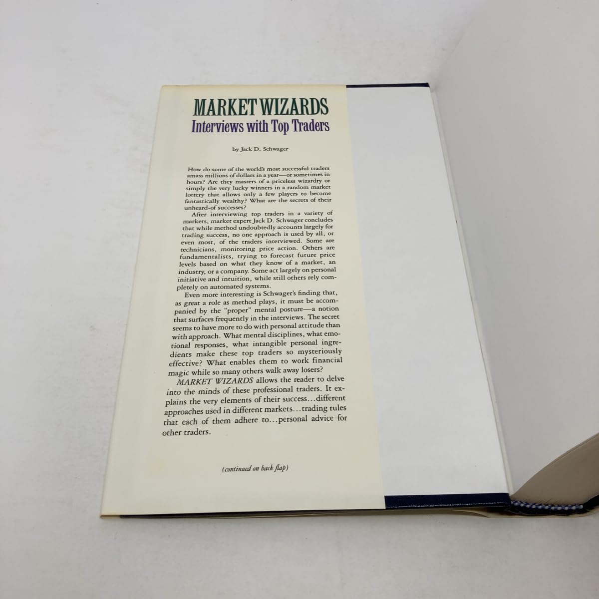 Market Wizards: Interviews with Top Traders