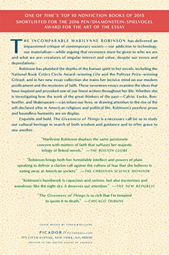 The Givenness of Things: Essays
