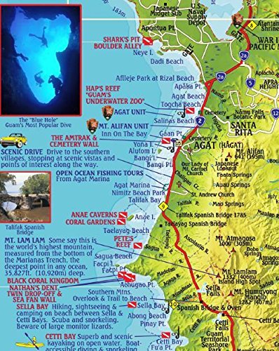 Guam Adventure & Dive Guide Franko Maps Waterproof Map