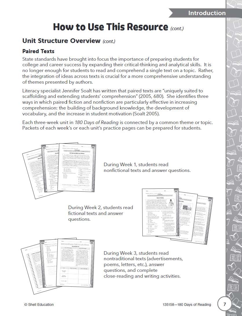 180 Days: Reading for 7th Grade Practice Workbook for Classroom and Home, Cool and Fun Practice Created by Teachers (180 Days of Practice)