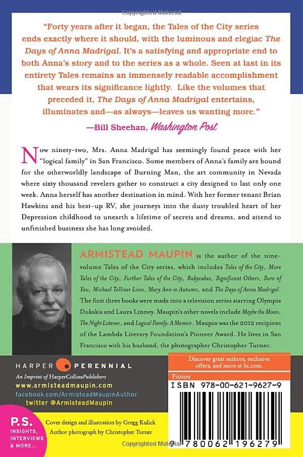 DAYS ANNA MADRIGAL (Tales of the City, 9)