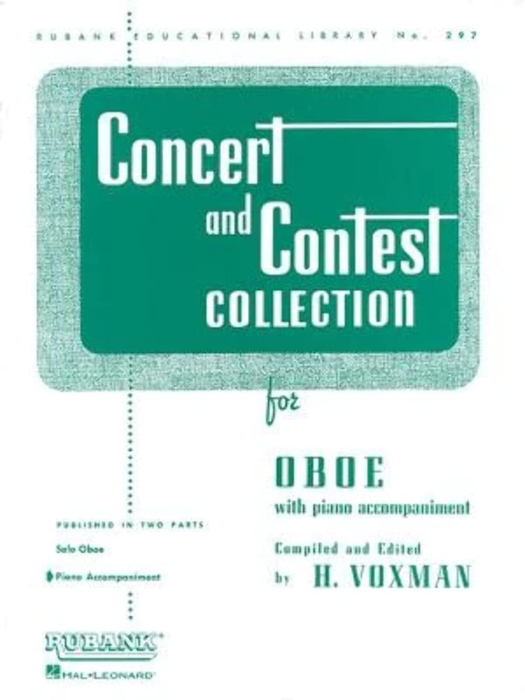 Concert and Contest Collection for Oboe: Piano Accompaniment (Rubank Educational Library)